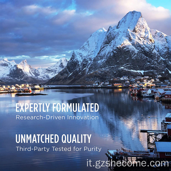 Omega 3 Softgels Integratore di olio di pesce ad alta potenza